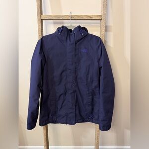 The North Face Hooded Zip Hyvent Jacket Deep Purple Size S Regular Women